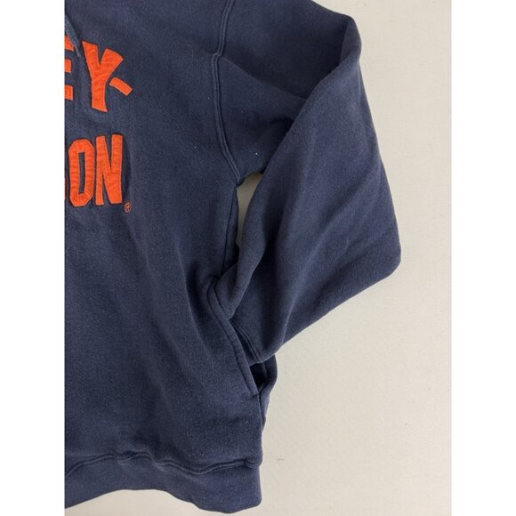 HARLEY DAVIDSON Men's Vtg Navy Blue Zip Hoodie "Mike's Famous New Castle DE" XL - Picture 5 of 6